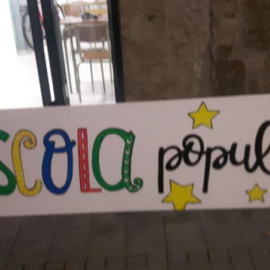 El cartell de l'Escola  Popular de Manresa. / ESCOLA POPULAR