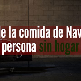 Llévale la comida de Navidad a una persona sin hogar