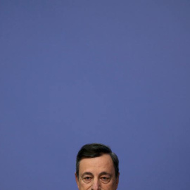 Mario Draghi durante la rueda de prensa. | REUTERS