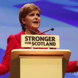 Nicola Sturgeon, ministra principal escocesa y líder del Partido Nacionalista Escocés (SNP). REUTERS