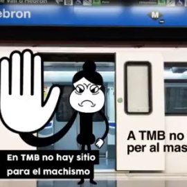 El Ayuntamiento de Barcelona impulsa una campaña contra el machismo en el transporte público