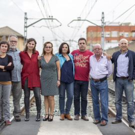 Membres de l'associació de víctimes del metro de València. LA ESTRATEGIA DEL SILENCIO