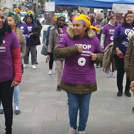 Activistas de Médicos del Mundo organizan una 'flashmob' contra la mutilación genital femenina