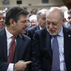 El ministro de Justicia, Rafael Catalá, y el fiscal general del Estado, José Manuel Maza. - EFE