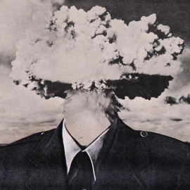 Bombhead [Cabeza de bomba], 1989.- BRUCE CONNER