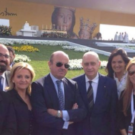 Guindos y Fernández Díaz en la Beatificación Alvaro del Portillo en Madrid en 2014