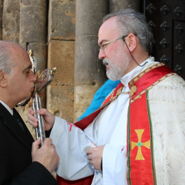 El anterior ministro de Interior, Jorge Fernández Díaz, demostró en repetidas ocasiones su devoción religiosa.