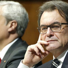 Artur Mas junto al exconseller y diputado catalán Germà Gordó. EFE