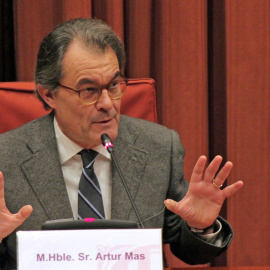 Artur Mas comparece en el Parlament per responder sobre financiación de CDC