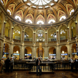 El patio de negociación de la Bolsa de Madrid.  REUTERS/Susana Vera