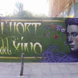 Un dels murals de l'Hort del Xino. HORT DEL XINO