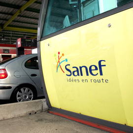 Un puesto de peaje de una de las autopistas francesa gestionadas por la concesionaria Sanef ( Societe des Autoroutes du Nord et de l'Est de la France). AFP/ Denis Charlet