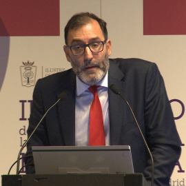 Eloy Velasco, durante su participación en el II Congreso de la Abogacía Madrileña. EUROPA PRESS