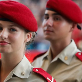 La princesa Leonor, en la Academia Militar de Zaragoza. / Javier Cebollada (EFE)