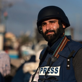  El fotoperiodista palestino Motaz Azaiza, en una imagen de archivo. Mohammed Abed / AFP