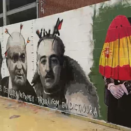 Murales en contra del encarcelamiento de Pablo Hasél