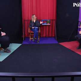 Mª Eugenia Rodríguez Palop con Elena Medel y Ana Penyas - El Balcón, 26 de marzo de 2021