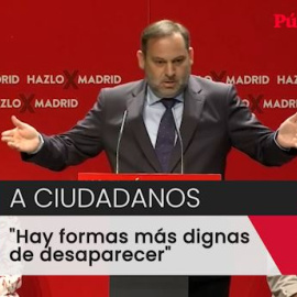 Ábalos, a Ciudadanos: "Hay formas más dignas de desaparecer que pactar con el PP"