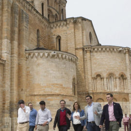 La candidata a la Secretaría General del PSOE, Susana Díaz, tras participar en un encuentro con militantes en la localidad zamorana de Toro. EFE/Mariam A. Montesinos