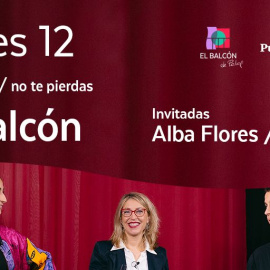 Mª Eugenia Rodríguez Palop con Alba Flores y Clara Peya - El Balcón, 12 de marzo de 2021