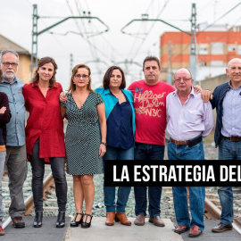 Familiares de las víctimas del metro de València.