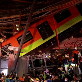 Desplome de un metro en Ciudad de México