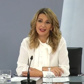 Yolanda Díaz, tras la aprobación de la ley rider: "No queremos móviles que nos penalicen"