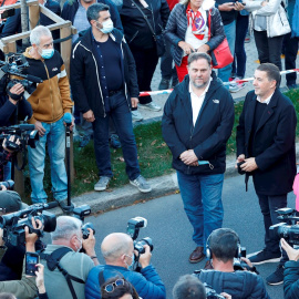 Oriol Junqueras y Arnaldo Otegi