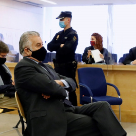 El extesorero del PP Luis Bárcenas durante el juicio por la caja 'b' del Partido Popular en una imagen del 8 de febrero de 2021.