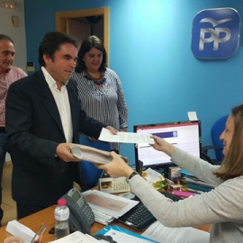 Miguel Moreno presenta sus avales. E.P.