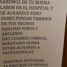 Egoísmo vecinal: aplausos en el balcón y amenazas en las puertas