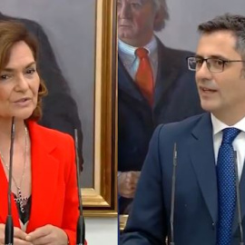 Carmen Calvo, sobre el traspaso de cartera a Félix Bolaños: "Es el más amoroso de la historia de la política española"