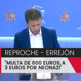 Errejón: "La Delegación del Gobierno está dispuesta a poner una multa de 600 euros a los convocantes, eso sale a 3 euros por neonazi"