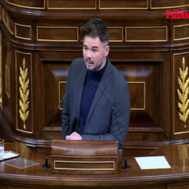 Rufián: "15 minutos, a eso estuvo ERC de presentar una enmienda a los presupuestos"