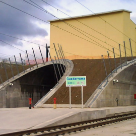 Entrada al túnel ferroviario de Guadarrama