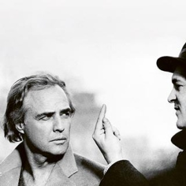 El actor estadounidense Marlon Brando durante el rodaje de 'Último tango en París' del escritor y director italiano Bernardo Bertolucci. Foto: AFP