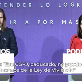 Isa Serra: "Ese CGPJ, caducado, no puede frenar el avance de la Ley de Vivienda que tan necesaria es para nuestro país"