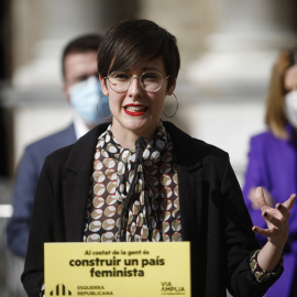 26/01/22. La diputada de ERC e impulsora de la propuesta, Jenn Díaz, durante un acto en Barcelona, a 3 de febrero de 2021.