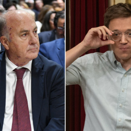 El juez Manuel García Castellón y el diputado de Sumar Iñigo Errejón en dos imagenes de archivo.- EUROPA PRESS