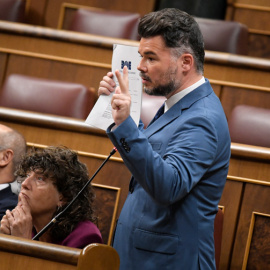 El portavoz de ERC en el Congreso, Gabriel Rufián.- FERNANDO SÁNCHEZ (EUROPA PRESS)