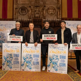 Presentació del concert benèfic 'Barcelona amb València'