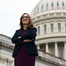 Sarah McBride, representante demócrata y primera persona transgénero en la Cámara de Representantes.