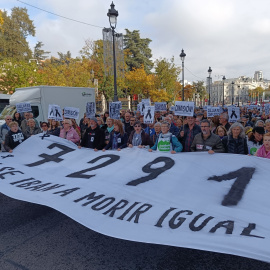 Manifestación residencias Ayuso dimisión