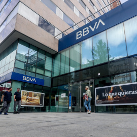 Una sucursal del BBVA, a 26 de septiembre de 2024, en Madrid .