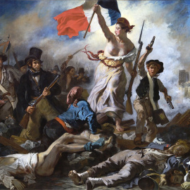 La Libertad guiando al pueblo.-Eugène Delacroix