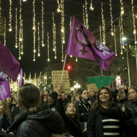 La manifestació del 25-N del 2023 a Barcelona. / Albert Hernàndez - ACN