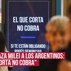 Así amenaza Milei a los argentinos: "El que corta no cobra"