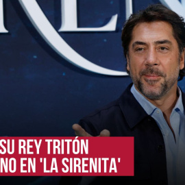 Bardem presenta su rey Tritón en 'La Sirenita' gritando "¡Viva la República!"