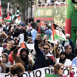 Manifestación de apoyo al Sáhara Occidental en Madrid el pasado 16 de noviembre.