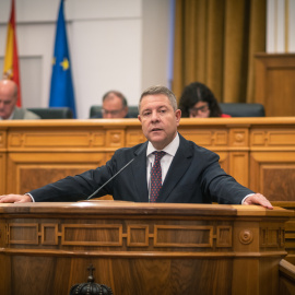 El presidente de Castilla-La Mancha, Emiliano García-Page, en las Cortes castellano manchegas el pasado mes de octubre.